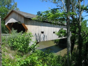 Covered Bridge Near Greenup, Illinois