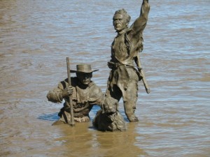 Lewis and Clark in the Mississipi