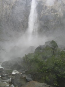 The Mist At Bridal Veil Falls in Yosemite